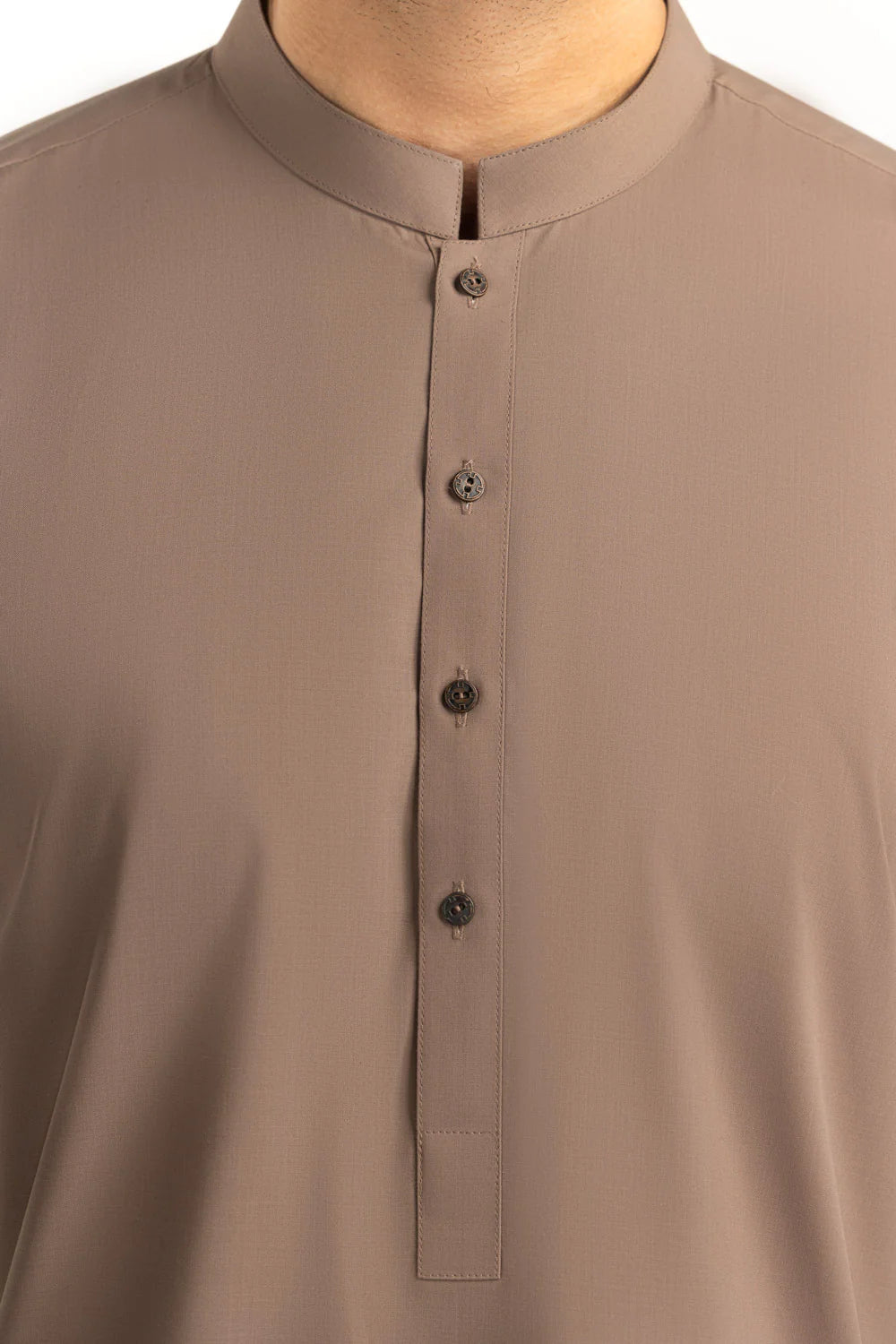 Regular Fit Basic Suits Beige Brown